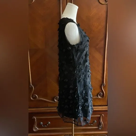 Max Studio Black Textured Midi Dress - Picture 4 of 9